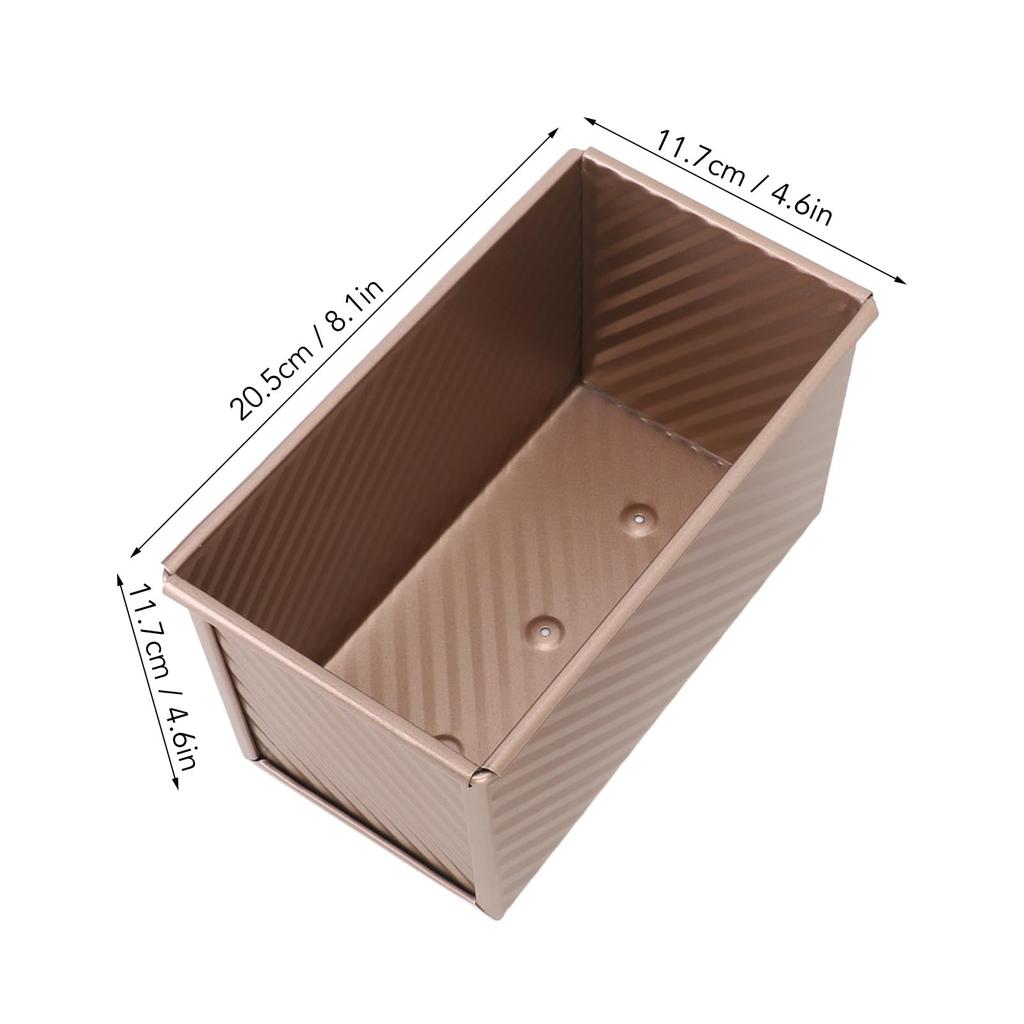 Multipurpose carbon steel loaf pan, oven-safe and dishwasher-safe (gold) with lid