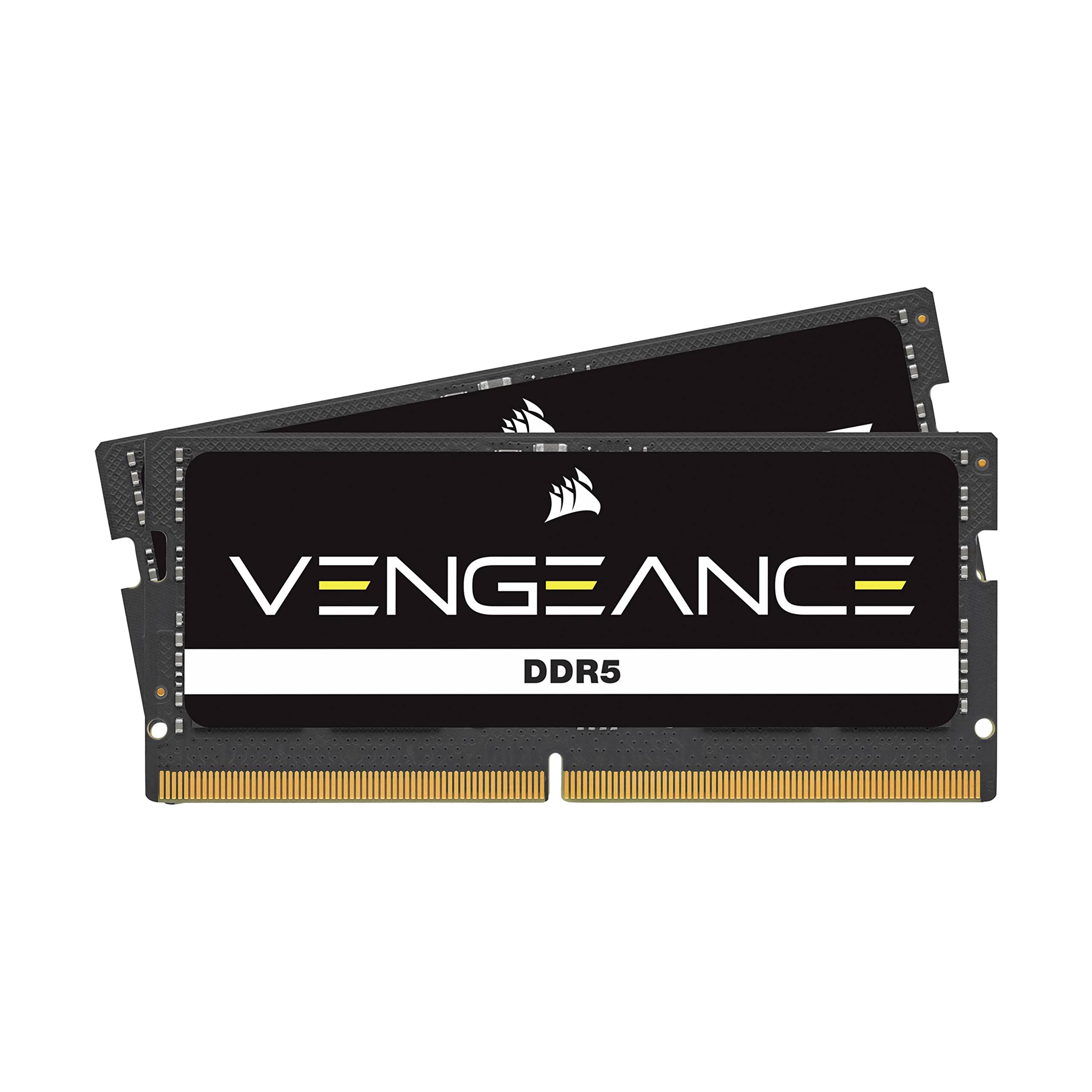 

CORSAIR DDR5-4800MHz Notebook Memory VENGEANCE DDR5 32GB [16GB x 2] SO-DIMM CMSX32GX5M2A4800C40 (PC5-38400) чорний