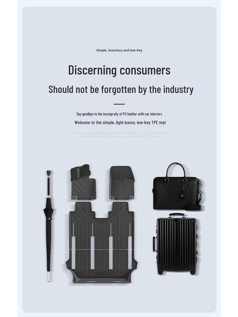 Eco-Friendly TPE Floor Mats for 2024-2025 Li Auto MEGA Car, Vehicle-Specific and Trunk Mats.