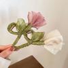 A New Small Fresh Tulip Flower Hairpin Sen with Instagram Temperament Grab Shark Clip Back of Head Hairpin