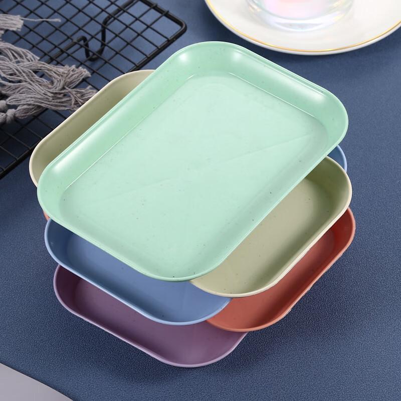 Eco-Friendly Wheat Straw Rectangular Plates