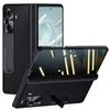Premium Genuine Leather Flip Case Honor Magic Vs3 With Built-in Kickstand Magnetic Full Protection Screen Protector