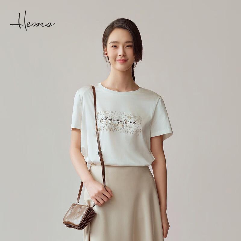Haier Mans Women s Mulberry Silk Round Neck T-shirt XXL