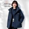 Women's Custom Logo Fleece-Lined Expedition Work Jacket - Three-in-One, Autumn/Winter