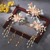 Flower Ancient Hair Stick Sets Chinese Style Wedding Hair Accessories  Cheongsam