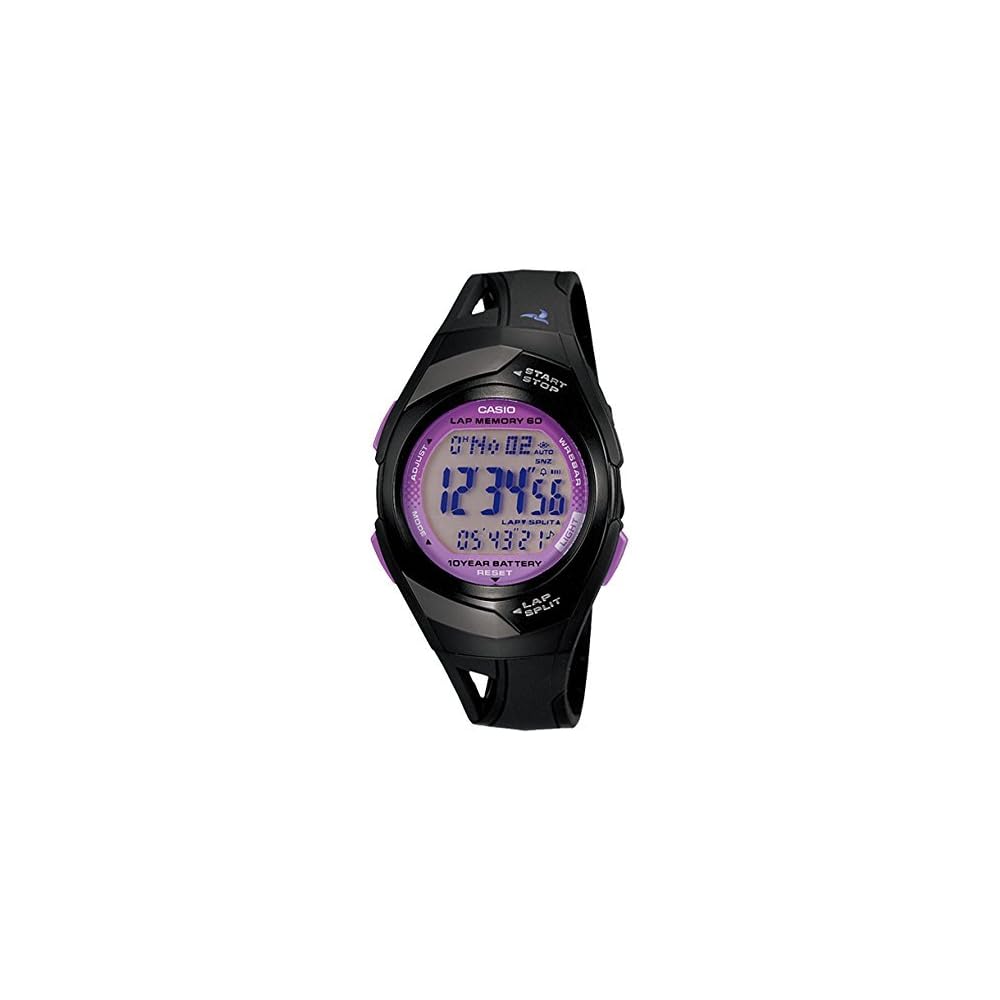 

Casio Phys Digital STR-300-1C Sports Watch with Stopwatch, Water Resistant, Digital Display