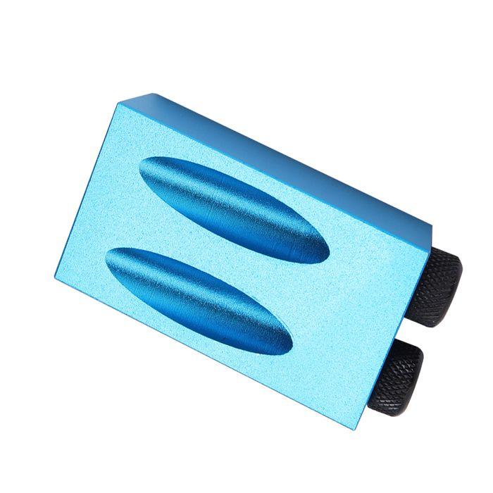 Kit de perçage de trou de poche à 15° 14 pièces Ensemble de guide de perçage oblique pour le travail du bois Outil de localisation d