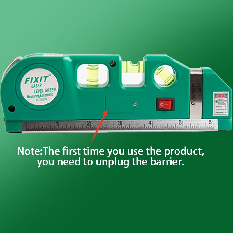 New Outdoor Laser Marking Tool Multipurpose Laser Level Kit Standard Cross Line Laser 8 Feet Tape Ruler
