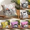 B-Battle Cats Anime Pillow Case Linen Pillow Case Sofa Home Decor Cushion Cover Cushion Cove