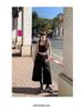 American Retro High-Waisted Wide-Leg Jeans for Women - Spring/Summer Lazy Style