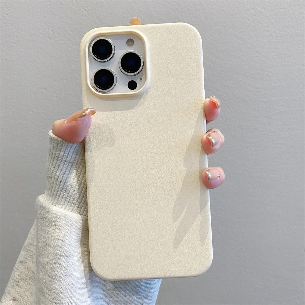 

Тонкий жесткий чехол для телефона из поликарбоната Litchi Grain для iPhone 16 14 15 Plus 13 12 11 Pro Max For iPhone 11 ProMax