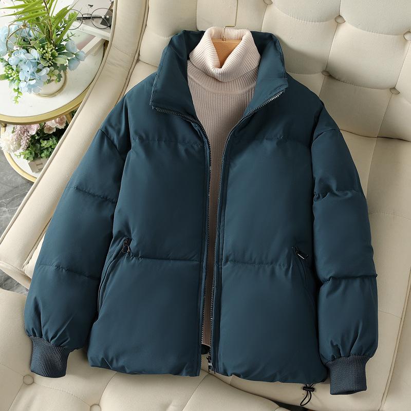 Winter Short Korean Version Bread Clothes Autumn and Winter Stand-up Neck Cotton-padded Clothes Warm Jacket