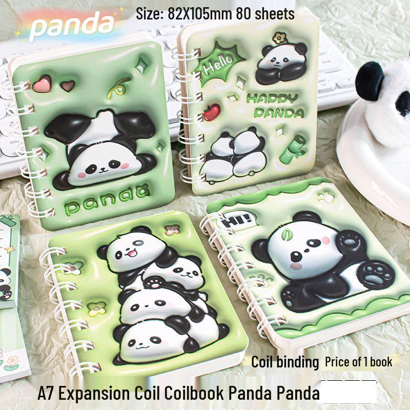 Capybara Coil A7 Notebook: Expandable, Portable Cartoon Design for Primary Students