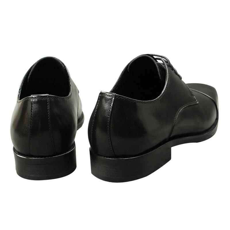 Fashion Luxury Black Man Shoes Genuine Leather Business Office Oxfords Style Dress Shoes Height Increasing Handmade Leather Shoe For Men