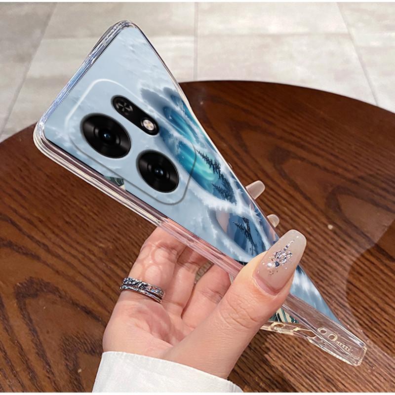 Cute Funny Graffiti Cat Pattern Phone Case For Honor Play 60A 5G / Honor X6d 5G Transparent TPUck Shockproof Soft Casing