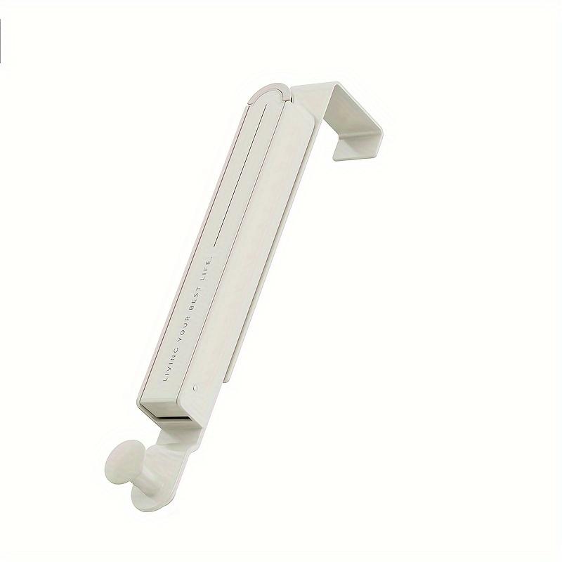 Space-Saving Folding Clothes Rack - Heavy Duty Aluminum Alloy, Over-the-Door Hanger with Retractable Rod for Easy Storage & Organization