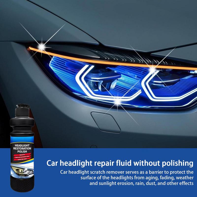 Car Light Cleaner 100ml Headlight Restorer Headlight Cleaner Auto Detailing Supplies Head Light Lens Restorer Headlight Cleaner