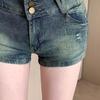 Spicy Girl Embroidered Low-Waist Slimming Jeans: Women's Summer 2025 Slim-Fit Straight Shorts