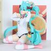 Hatsune Miku Desktop Cute Action Figure 11cm Neko T-Shirt Ver. Anime Figurine Kawaii Girl Model Toy Gift