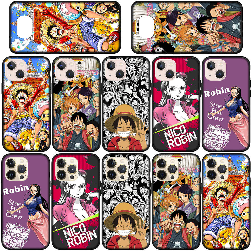 for Motorola Moto Edge 70 60 50 G54 G86 Samsung Galaxy S25 iPhone 17 16 15 Xiaomi Redmi Note 14 13 Pro Max Phone Case Anime Nico Robin One Piece Luffy
