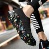 Couples Fashion Breathable Socks Solid Color Flyknit Sports Shoes Men's and Women's Outdoor Casual Shoes One Kick Off