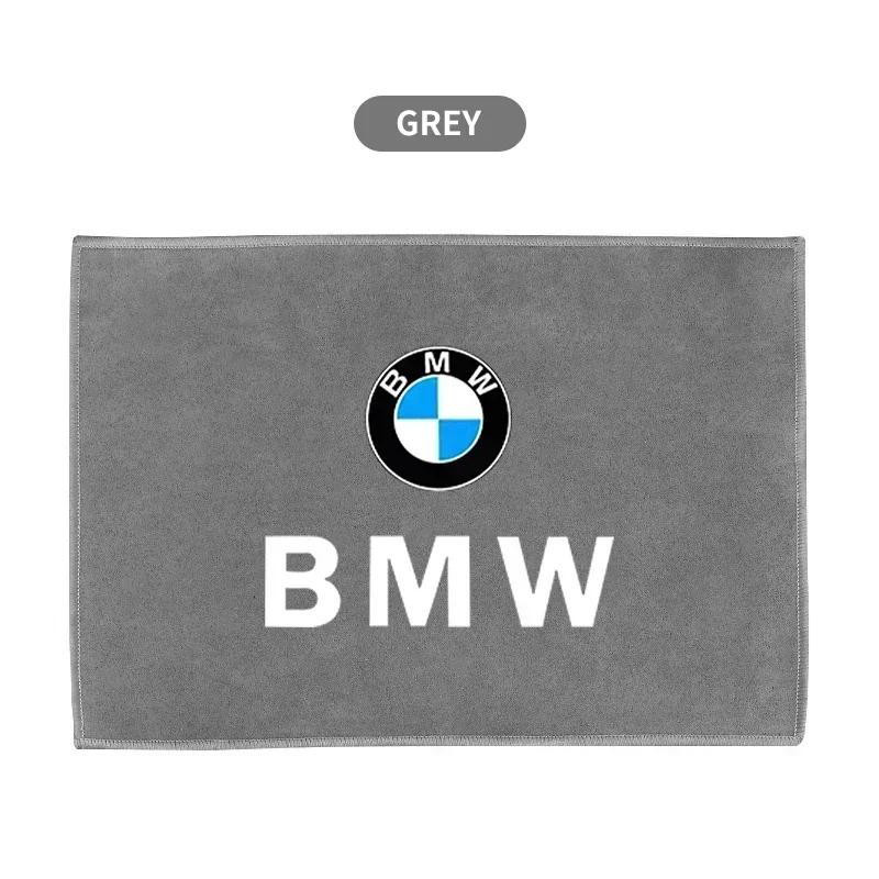 E90 Car For BMW Microfiber Cleaning Suede Car Logo Towel Drying Rag Cloth For BMW 1 3 5 Series X1 X4 X5 X7 G20 G38 F20 F39 F48