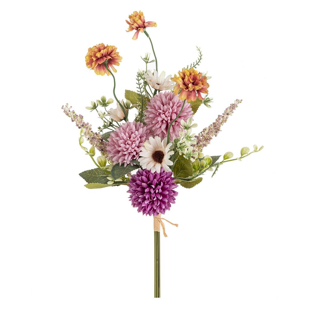 1/2pc Silk Artificial Flowers Bulbous Chrysanthemum Bubble Festival Wreaths Wedding Bridal Bouque Home Room Yard Decor Diy Gifts