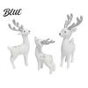 Mini Elk Statue Cute Woodland Dashboard Pcs 3 for Car Deer Figurines Animal Decoration Miniature Creative Gift Lovers Reindeer