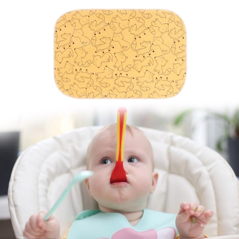 Gentle Baby Burp Cloth Comfortable Cotton Drooling Towel Print/Solid Color Multipurpose Nursing Essential