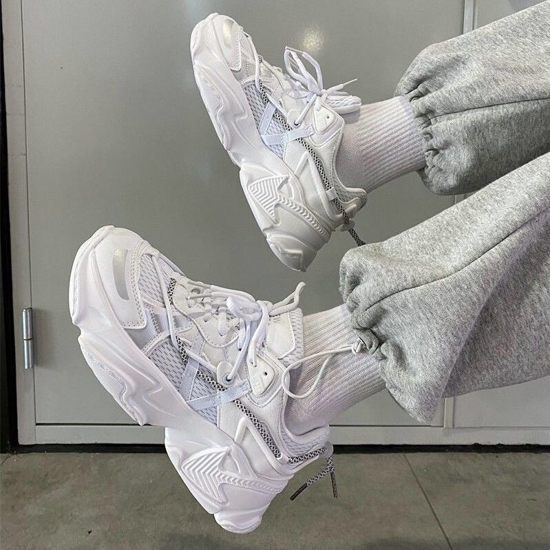 Spring and Autumn National Tide 2025 Internet Celebrity Breathable Sports Shoes Casual Shoes Versatile Dad Shoes Men's Shoes