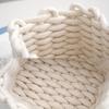 20*15*12cm 1 Stück dicke Baumwollseil geflochtener Kosmetik-Aufbewahrungskorb, Gute Qualität Aufräumen von Schreibtisch-Unordnung Handgefertigter gewebter Aufbewahrungskorb.