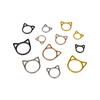 Multi-Color Cartoon Cat Stitch Markers Electroplated Metal Rings for Crochet & Knitting DIY Set