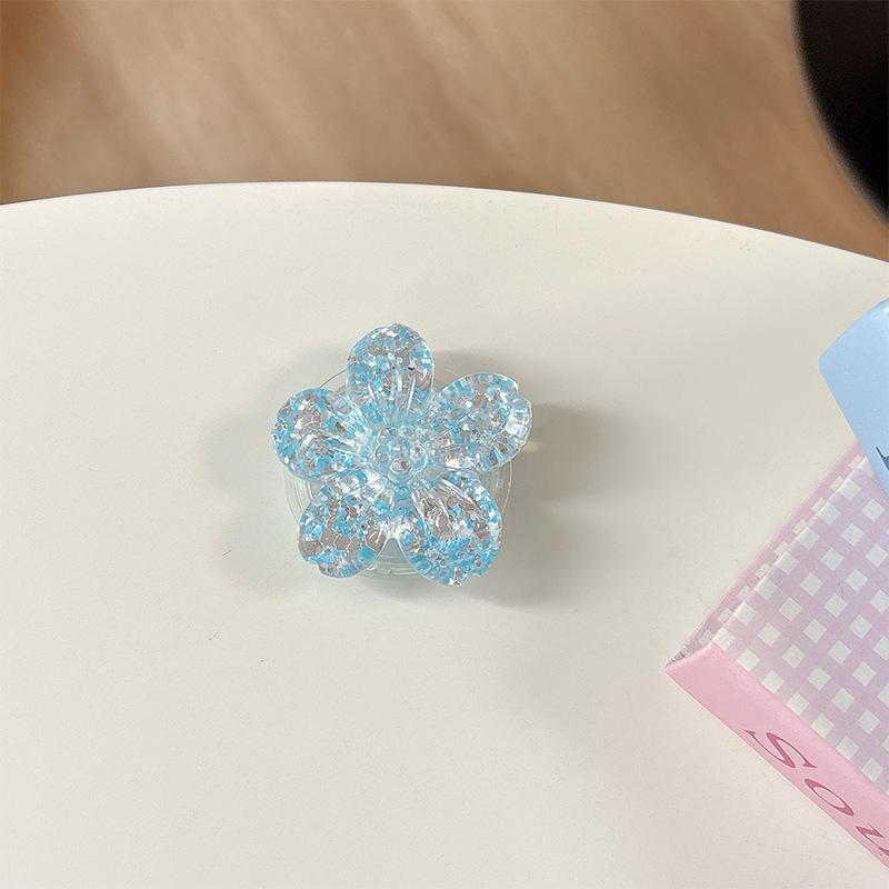 Magnetic Sequin Flower Phone Holder and Retractable Finger Ring Gift for Girls.