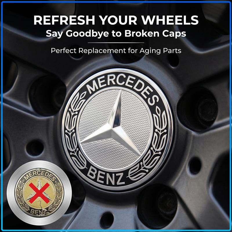 4 Stück 75MM Auto-Emblem Radnabenkappe Abdeckungen Auto-Felgenabdeckung für Mercedes benz AMG W204 W203 W212 W211 W124 W210 GLC GLE E CLA GLA W205