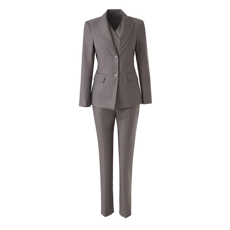 In-Stock Slim Fit Professional Three-Piece Suit Set M