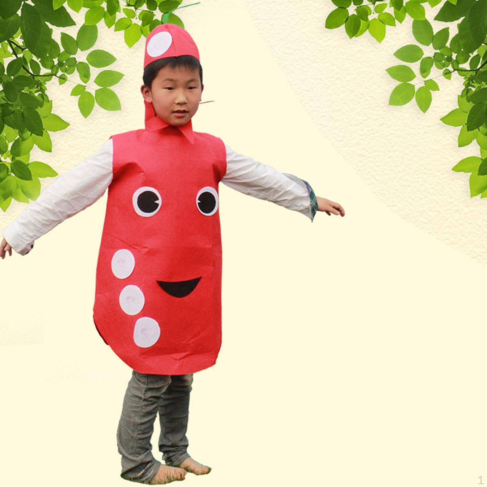 

Детский костюм овоща косплей одежда милая еда для реквизита тематическая вечеринка Pomegranate