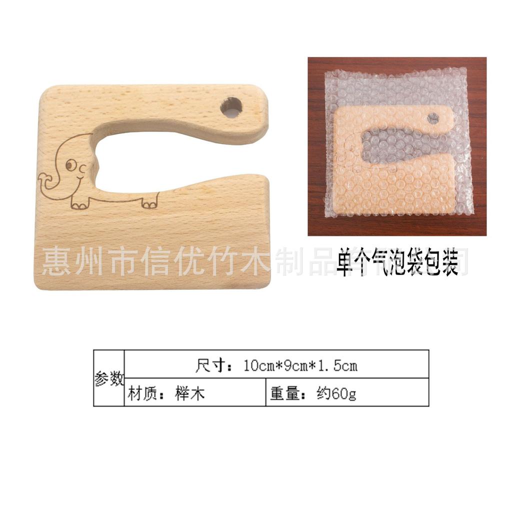 Wooden Children's Toy Knife Children's Kitchen Utensils Beech Wood Vegetable And Fruit Toy Knife Wood