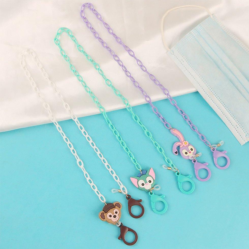 

64 см Маска Цепочка Акрил Мультяшный Висячая Шея Очки Анти-Потерянная Веревка Для Детей Очки Ремешок Аксессуары Очки Держатель Цепи Жемчуг