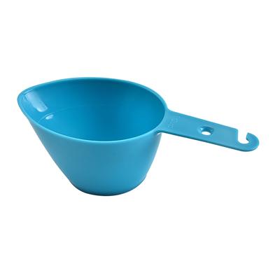 Set di 5 tazze di misurazione in plastica per cucina, farina, latte, cottura, caffè, cucchiai con scala, colore casuale