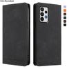 Luksusowe skórzane etui dla Samsung Galaxy A72 A52 A52S A12 A02 A71 A42 A32 A22 A51 A41 A31 A21 A11 Magnetyczne etui portfel na telefon z klapką