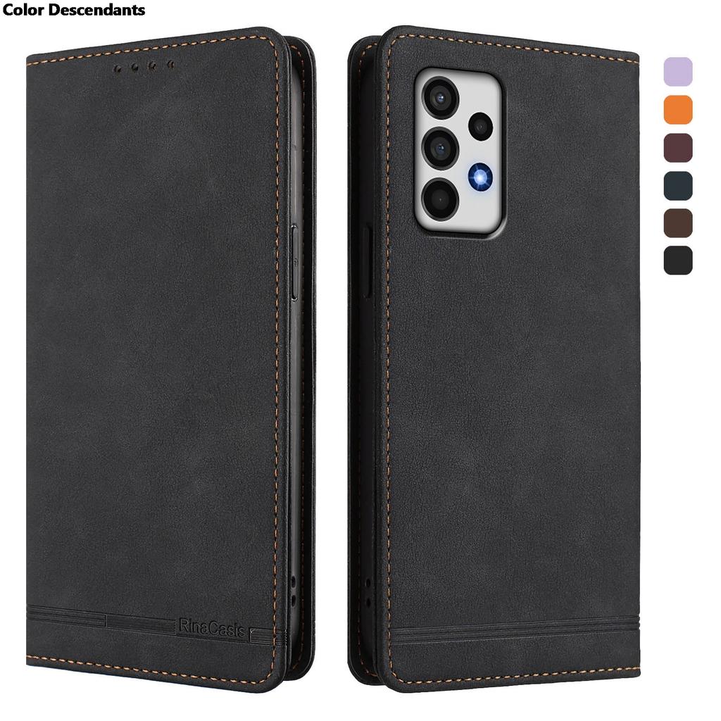 Luxus Lederhülle für Samsung Galaxy A72 A52 A52S A12 A02 A71 A42 A32 A22 A51 A41 A31 A21 A11 Magnetische Klapp-Brieftasche Handyhülle