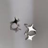 C Cubic Clip Earring Star Shaped Ear Cuff Star Ear Clips Cartilage Stud Women Earrings Korean Style