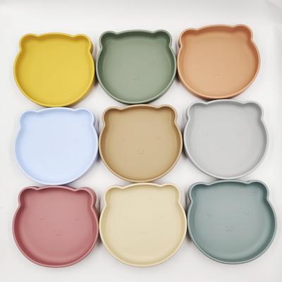 Silicone Suction Plate for Infants and Toddlers - Little Bear Design