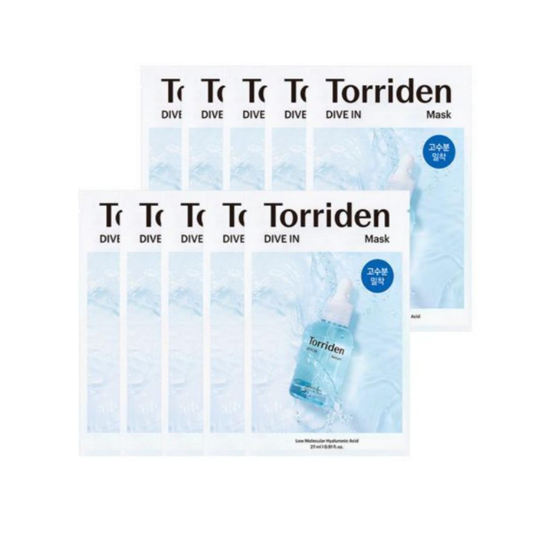 

Маска с низкомолекулярной гиалуроновой кислотой TORRIDEN DIVE-IN, упаковка 27 мл 10 Sheets