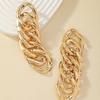 Fashion Earrings, Geometric Buckle Chain, Metal Cold Air Design, Exaggerated Fringed Summer Atmospheric Women'S Earrings