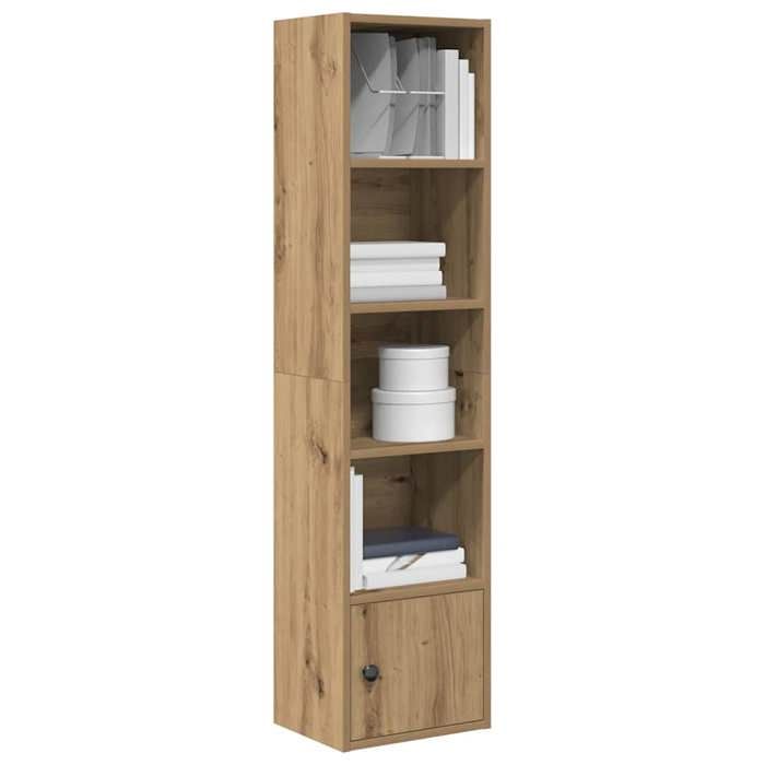 VidaXL Bibliothèque chêne artisanal 31x24x127 cm bois d'ingénierie, étagère à livres, support de rangement, support à 860354
