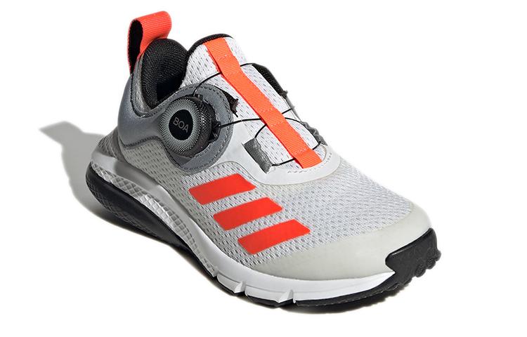 adidas Boa K Slip Resistant, Abrasion Resistant, Breathable Low Top Kids' Running Shoes White Gray Kids' FZ5056