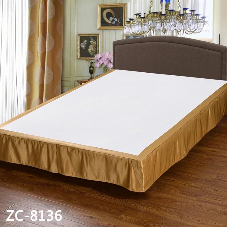 Hotel Bed Skirt Hotel-quality Soft Bedding Solid Color Queen Bed Skirt with Easy Fitting 25cm Tailored Drop Fade for Bedroom