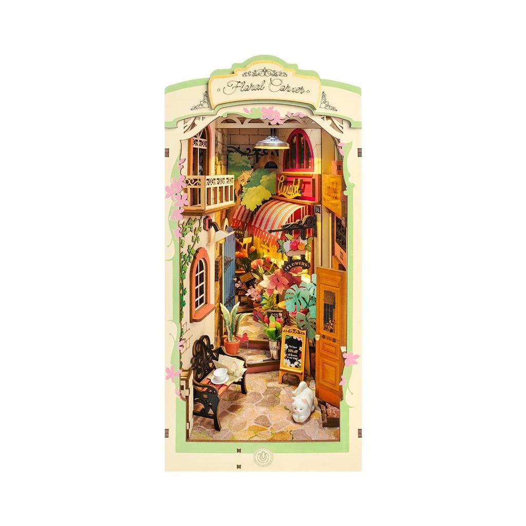 ROBOTIME Rolife 3D Puzzle Floral Corner DIY Book Nook Kit TGB09