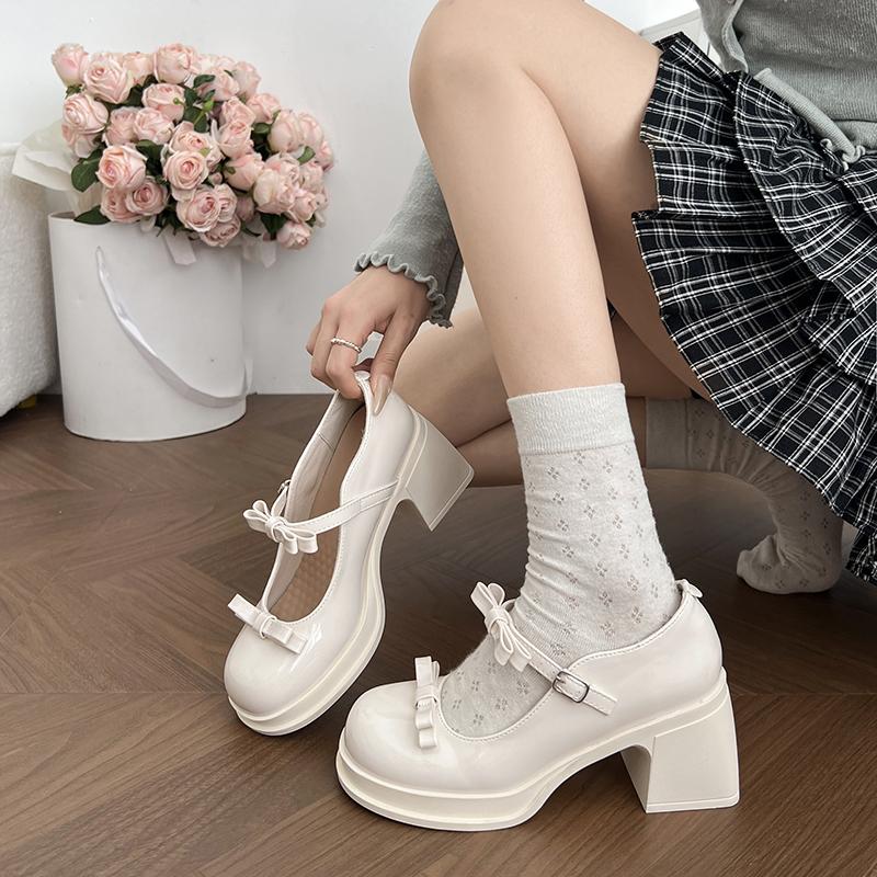 Fashion White Sneakers Summer Shoes Ladies Women's Heels Oxfords Bow-Knot Female Footwear 2025 On Heels New Leather Butterfly Dress Butt